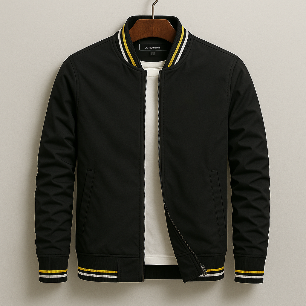 Morten™ | Elegant Bomberjakke med Striper
