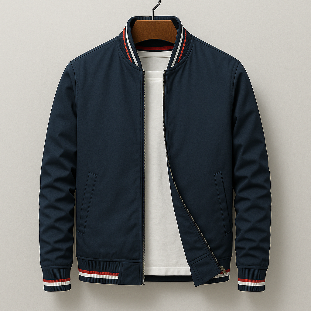 Morten™ | Elegant Bomberjakke med Striper