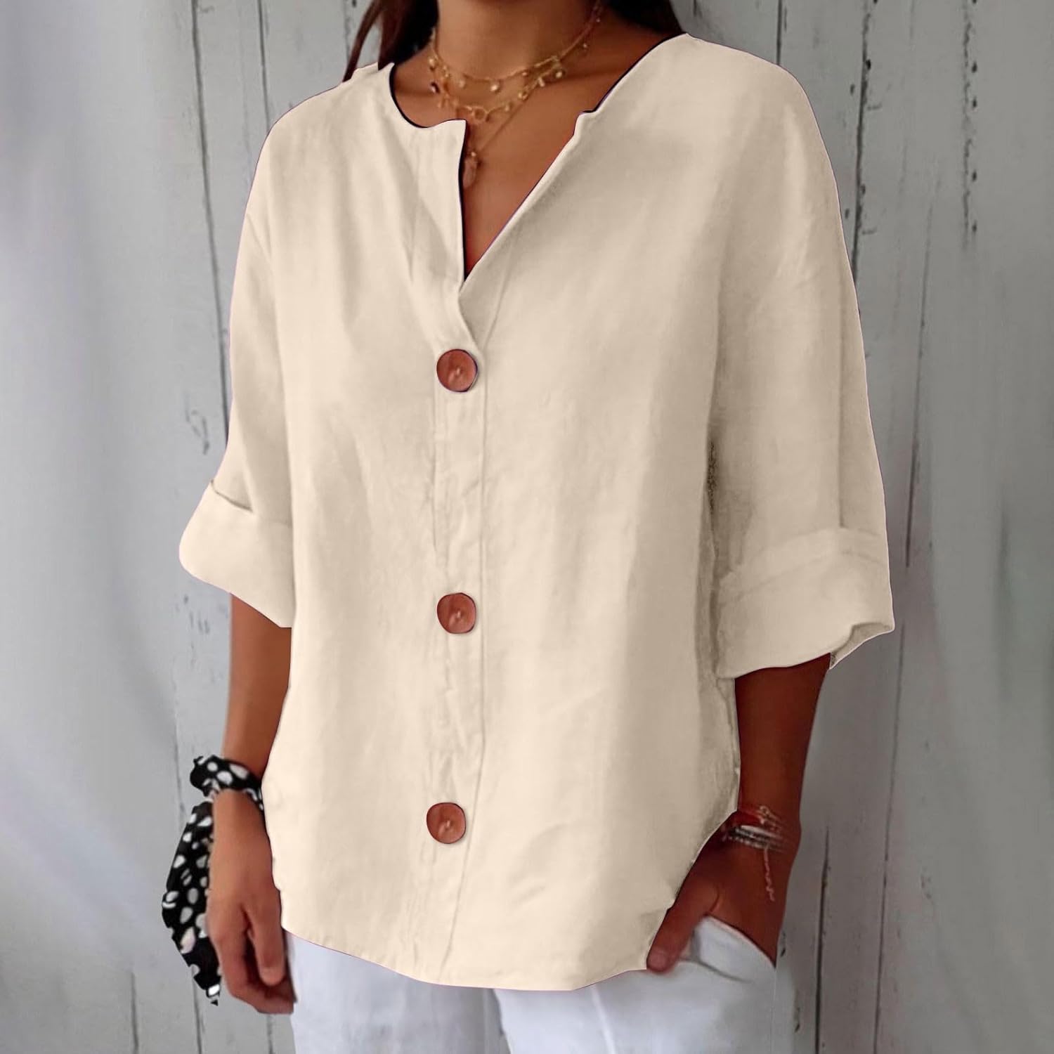Clara™ | Uformell bluse i lin