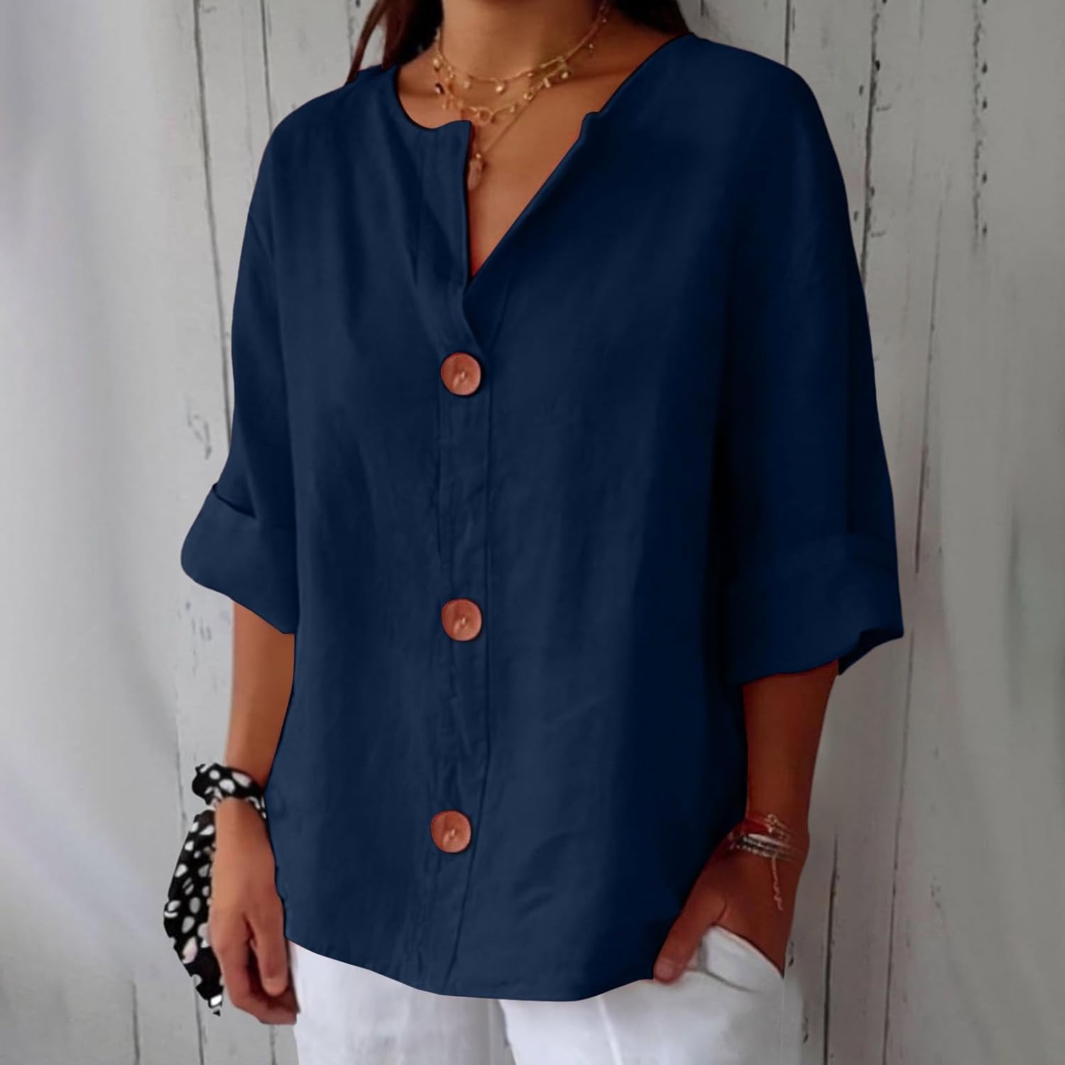 Clara™ | Uformell bluse i lin
