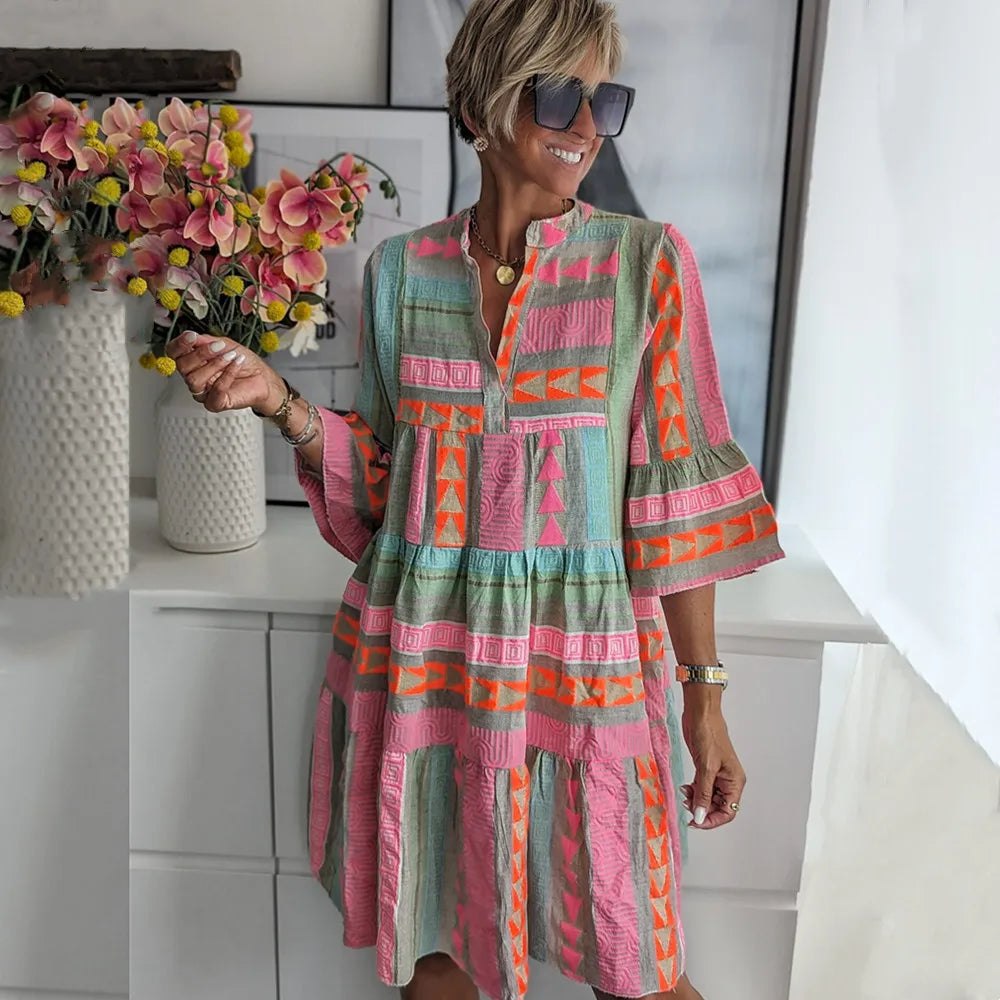 Juliane – Boho-Trinn-Swingkjole