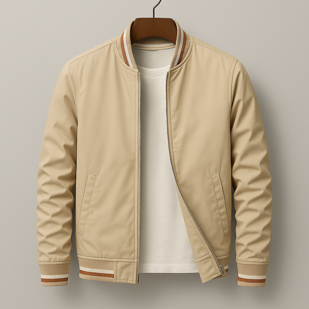 Morten™ | Elegant Bomberjakke med Striper