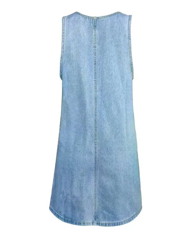 Sigrid Denim Dress™ | Sommerkjole med flatterende snitt
