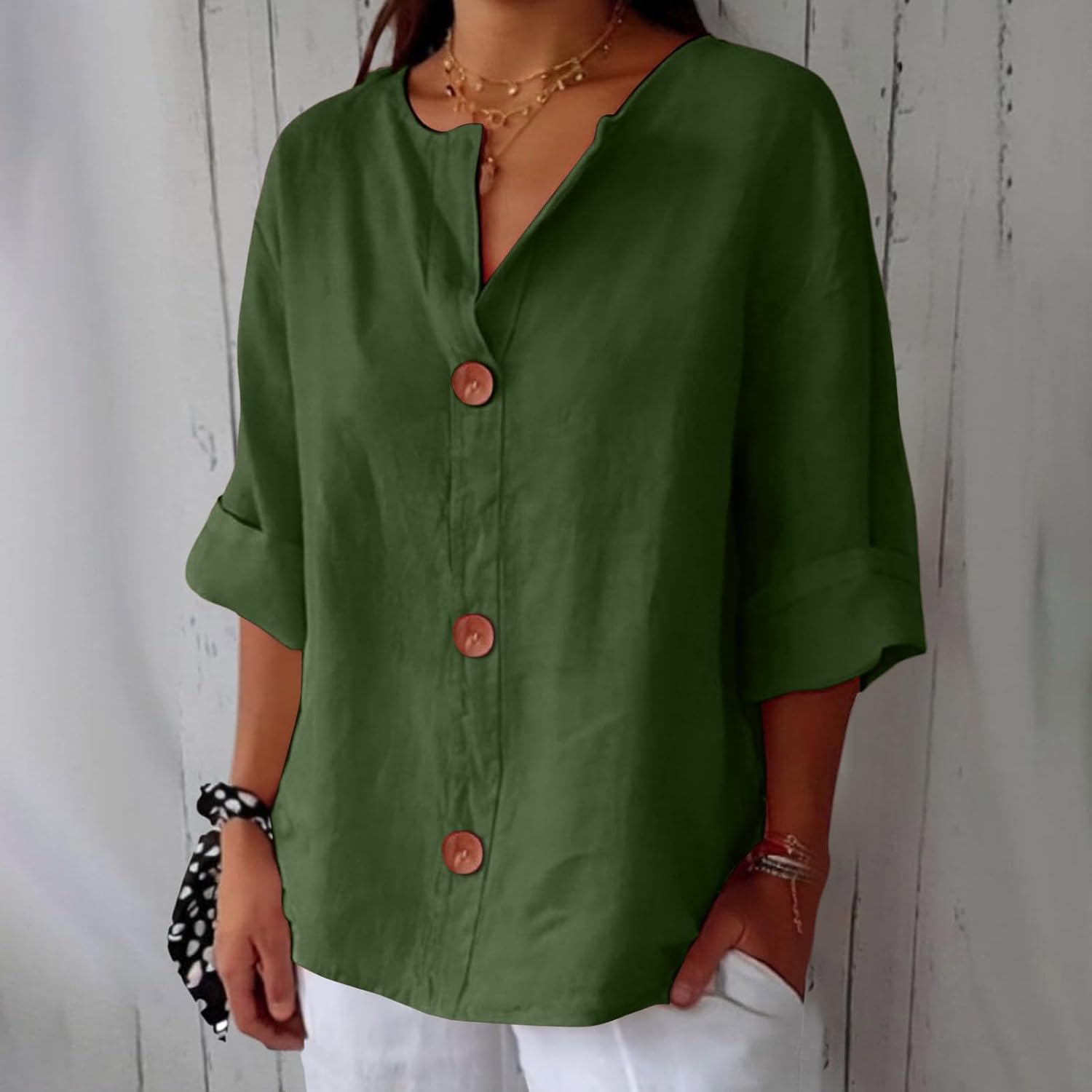 Clara™ | Uformell bluse i lin