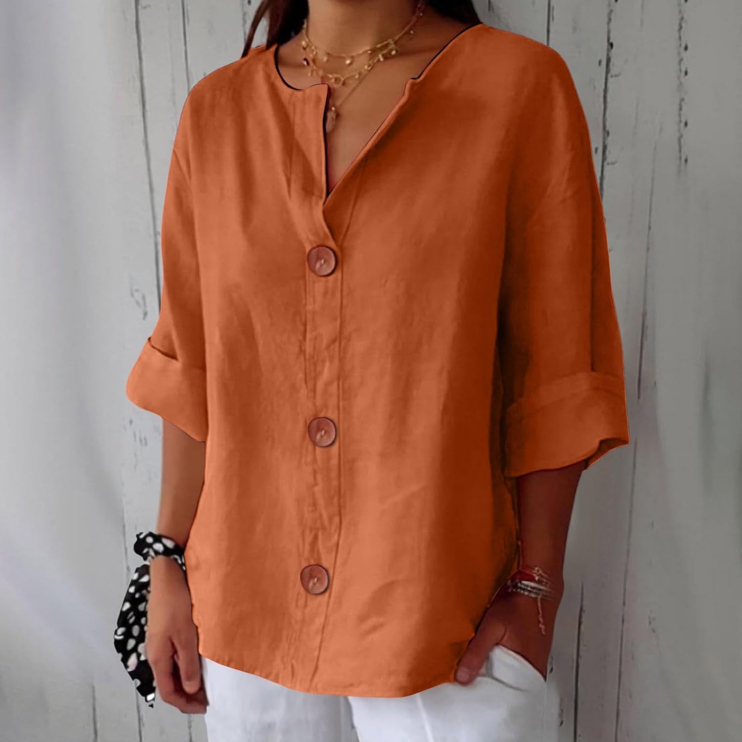 Clara™ | Uformell bluse i lin