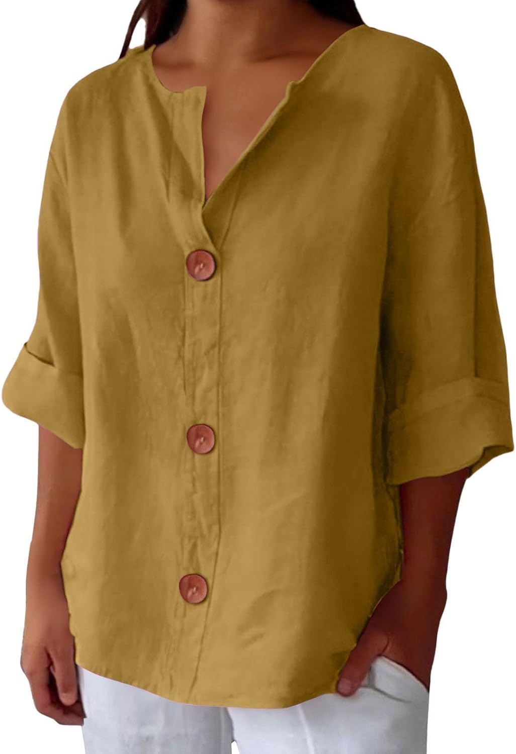 Clara™ | Uformell bluse i lin