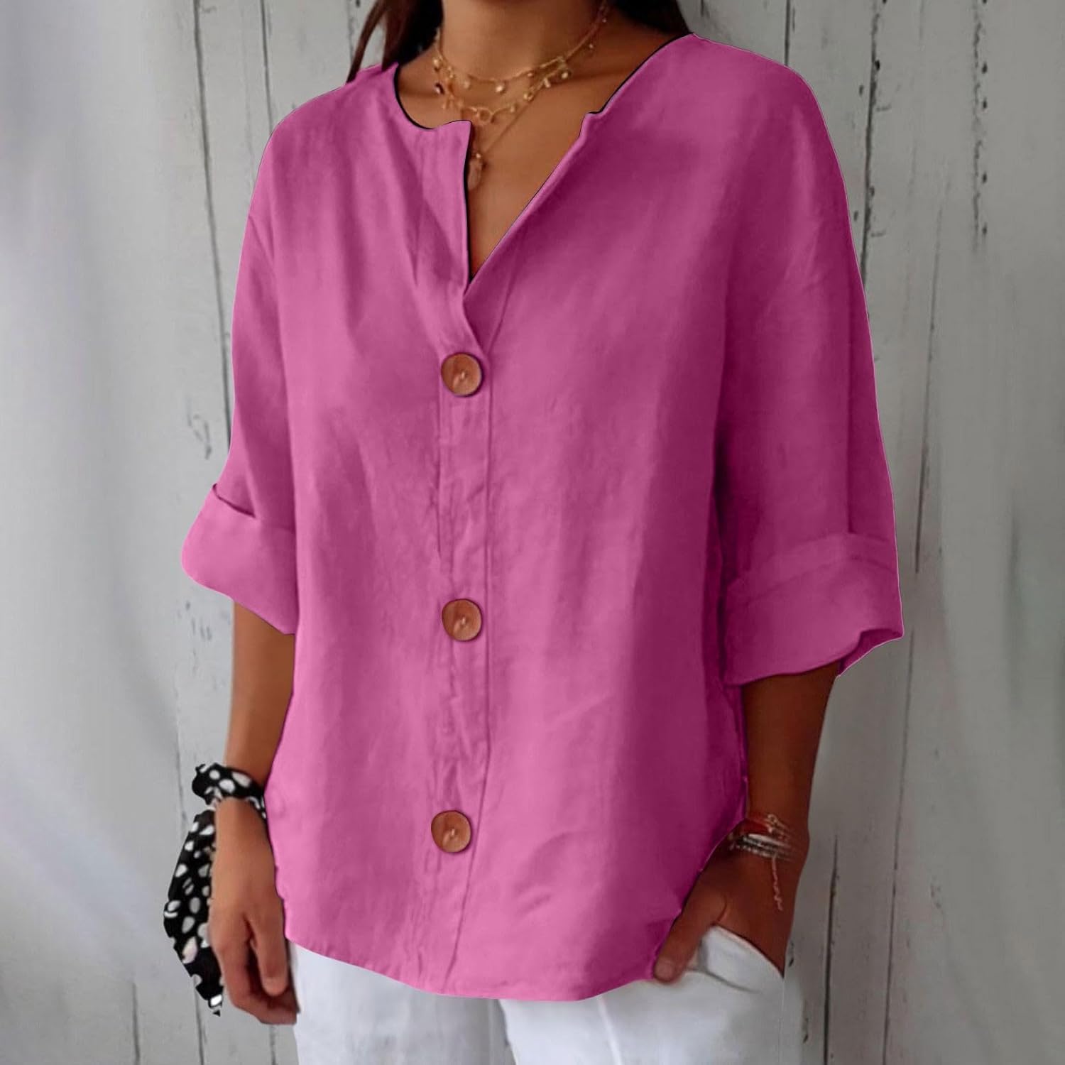 Clara™ | Uformell bluse i lin
