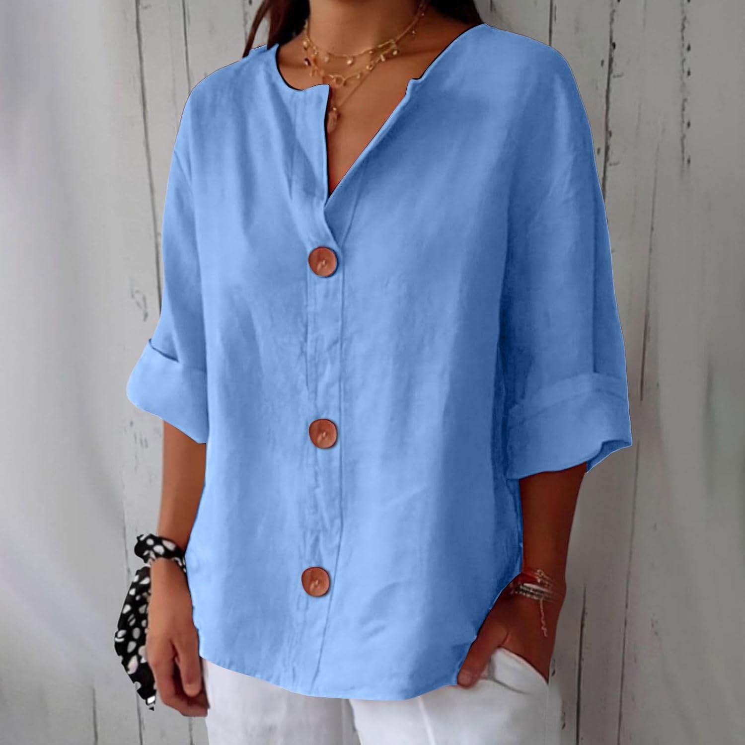Clara™ | Uformell bluse i lin