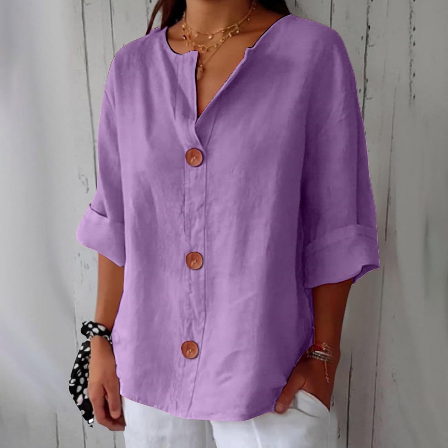 Clara™ | Uformell bluse i lin