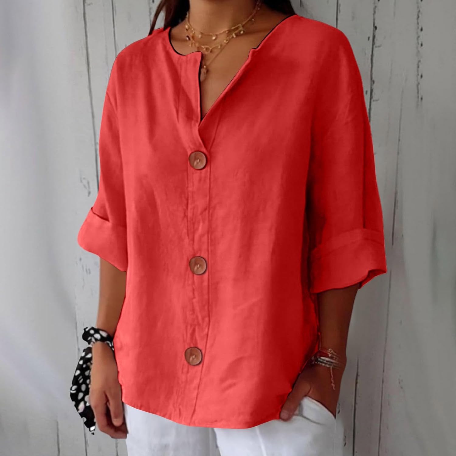 Clara™ | Uformell bluse i lin