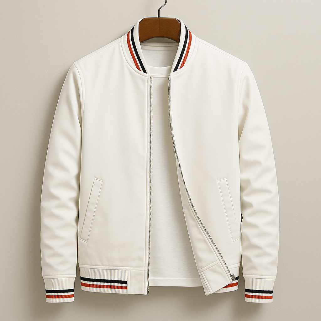 Morten™ | Elegant Bomberjakke med Striper