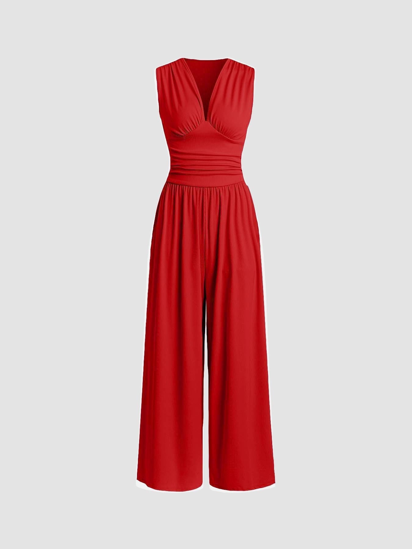 Mira™ - elegant ermeløs jumpsuit