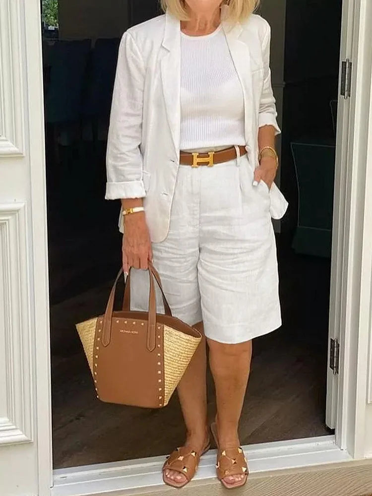 Elvora™ | Blazer og shorts – et todelt casual sett